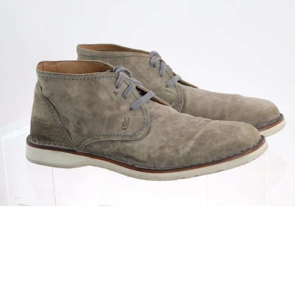 John Varvatos Men\'s Desert Boots Size 10 Suede Tan main image 5